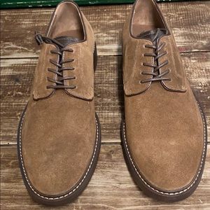 Suede Leather Oxford Buck Men’s Shoe - 10-1/2